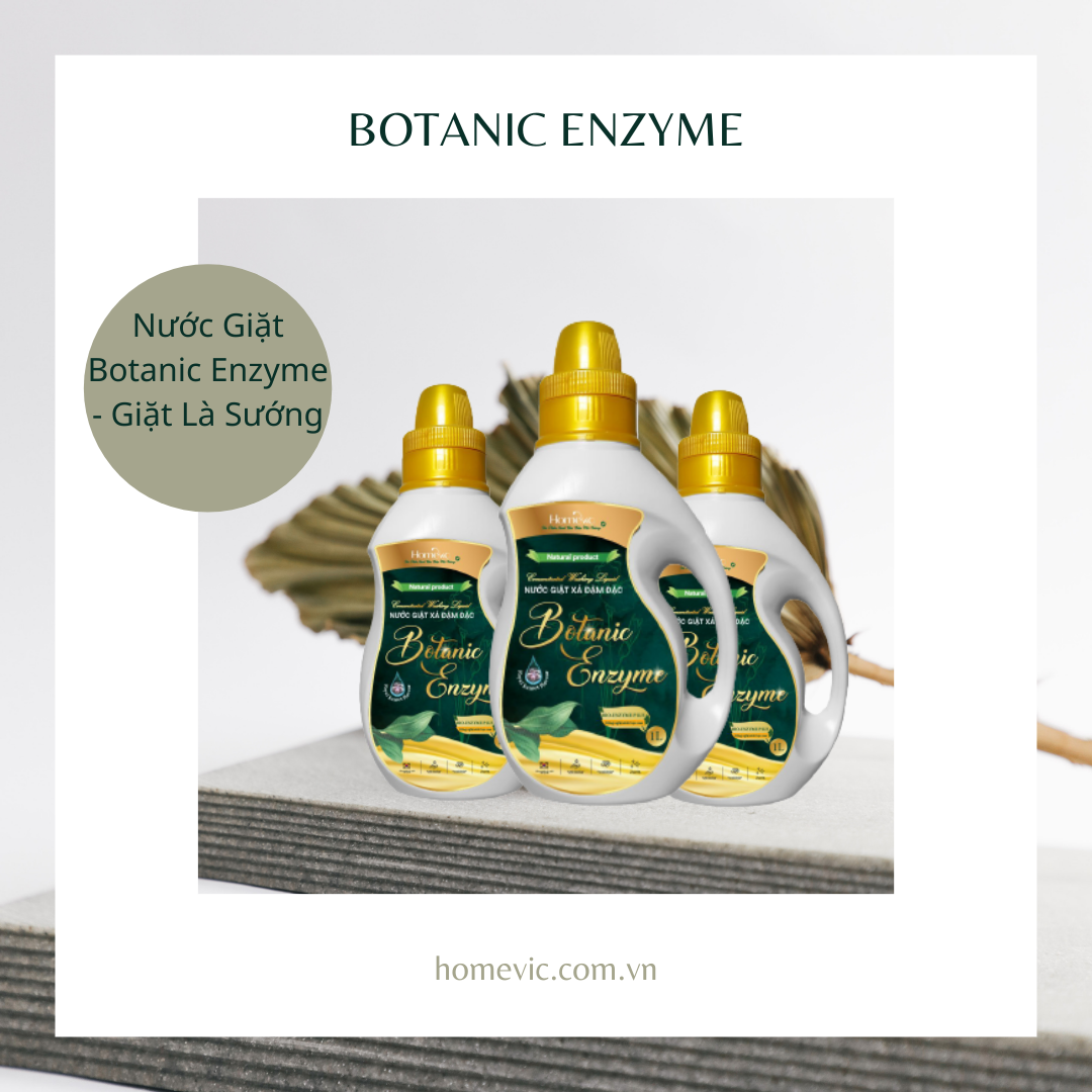 Nước giặt xả đậm đặc Botanic Enzyme 1L